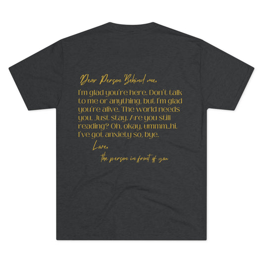 Just be Kind Womens Tri-Blend Crew Tee