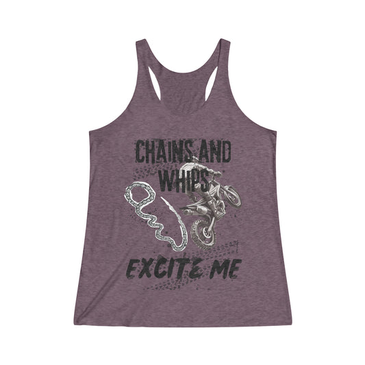 Chains and Whips Excite Me Racerback Tank